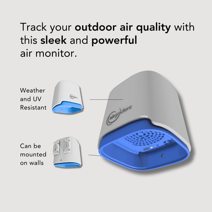 AirGradient Open Air monitor — rear panel and mounting view