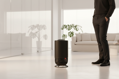 Lux Aeroguard 360° Medium air purifier — upright product view