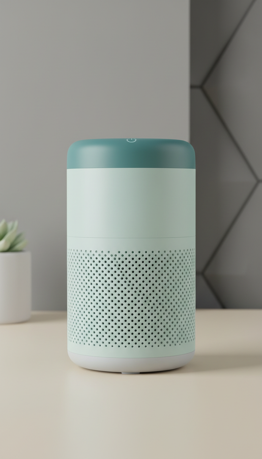 Compact Desktop Purifier With Glass Touch