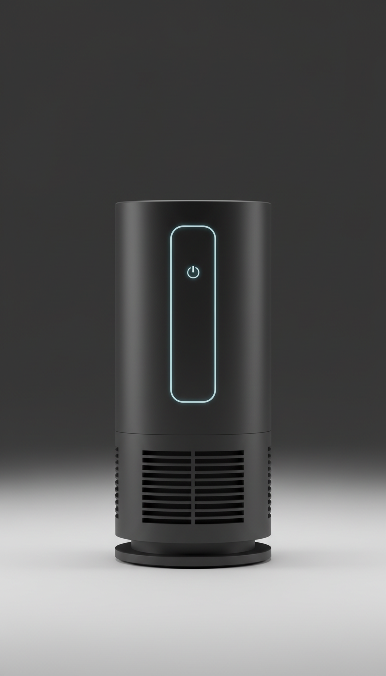 Tower Air Purifier Matte Metal