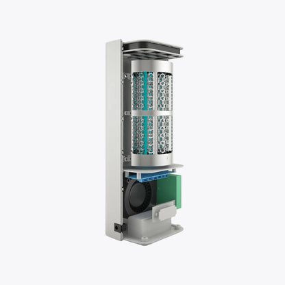 Hextio HX-100 air purifier — side profile view showing compact design