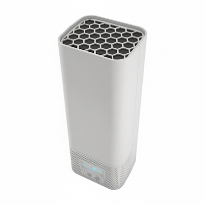 Hextio air purifier alternate view on a clean white background